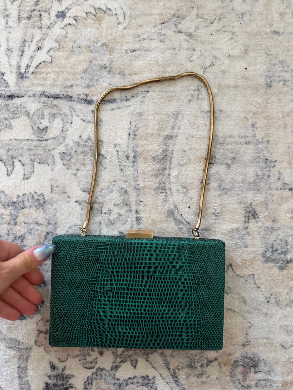 BCBGMaxazria Textured Crossbody Bag with Gold Chain Strap